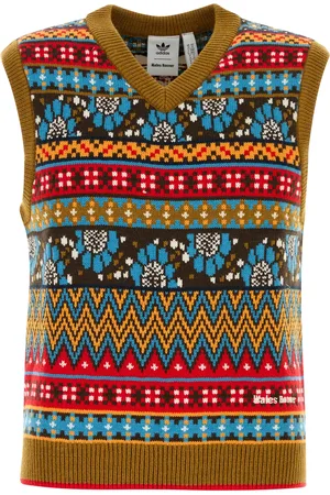 adidas Gilet X Wales Bonner in misto acrilico ricamato UOMO