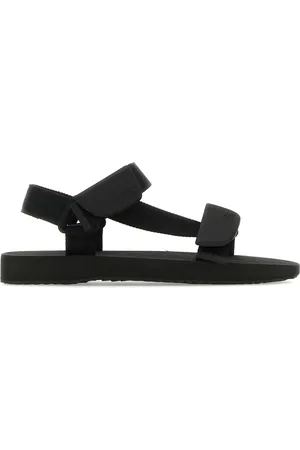 Burberry Sandali Trek in tessuto nero UOMO