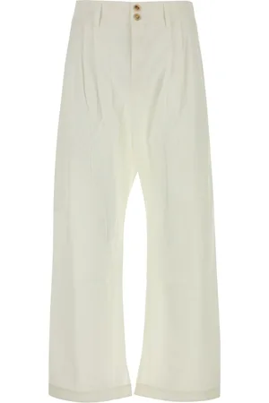 Gimaguas Pantalone Valentin in cotone bianco UOMO