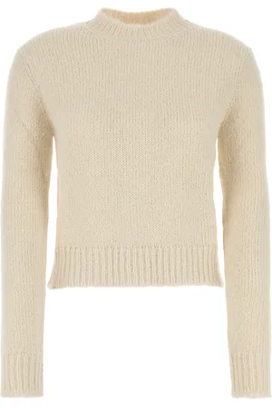 Jil Sander Maglione in misto alpaca avorio DONNA