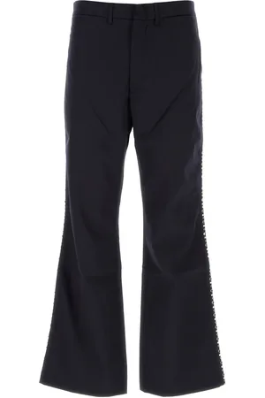 WALES BONNER Pantalone in cotone blu notte UOMO