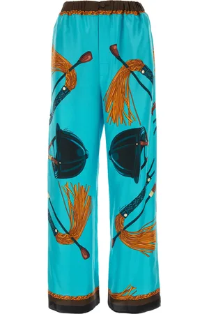 Gucci Pantalone in twill stampato DONNA