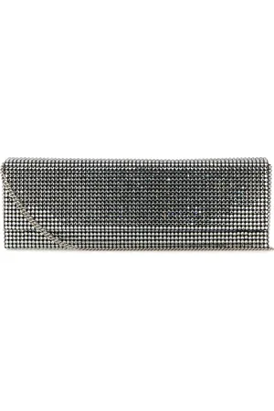 Amina Muaddi Clutch Amini Paloma in raso decorato DONNA