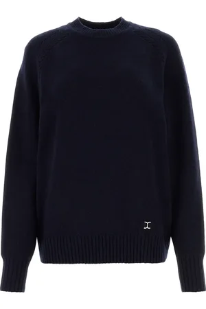 Chloé Maglione oversize in misto cashmere blu notte DONNA