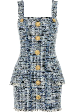 Balmain Abito in tweed ricamato DONNA