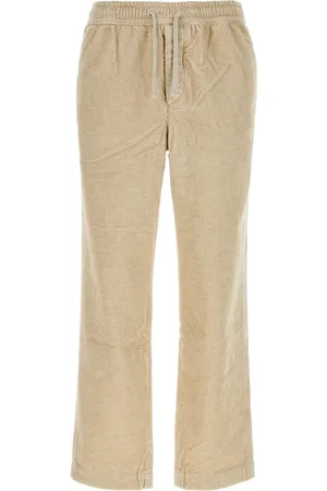 Isabel Marant Pantaloni Railen in velluto a coste beige UOMO