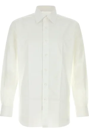 BRIONI Camicia in popeline bianco UOMO