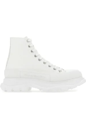 Alexander McQueen Sneakers Canvas Sack in tela bianca UOMO