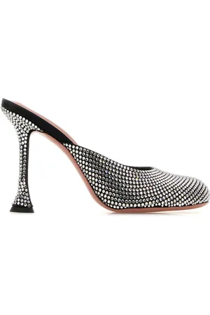 Amina Muaddi Sabot Iris in raso decorato DONNA