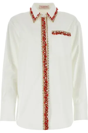 VALENTINO GARAVANI Camicia in popeline bianco DONNA