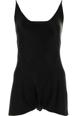Maison Margiela Tuta in raso nero DONNA