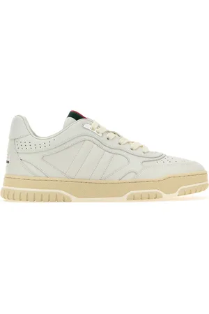 Gucci Sneakers Re-Web in pelle bianca DONNA