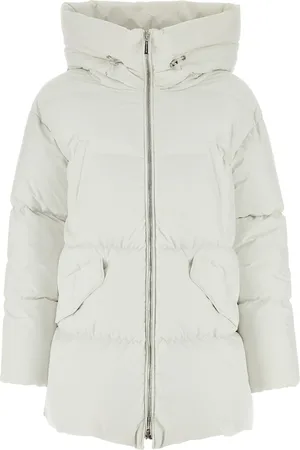 MOORER Piumino Calliope in poliestere bianco DONNA