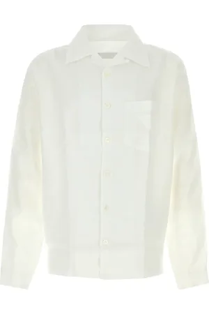 Prada Camicia in lino bianco UOMO