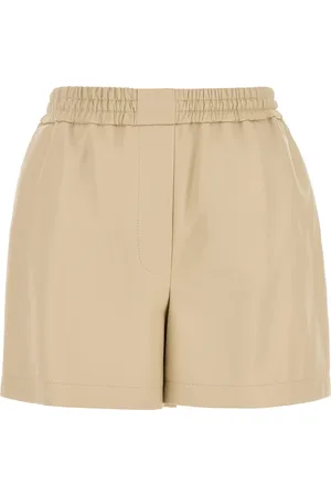 Loewe Shorts in pelle sabbia DONNA