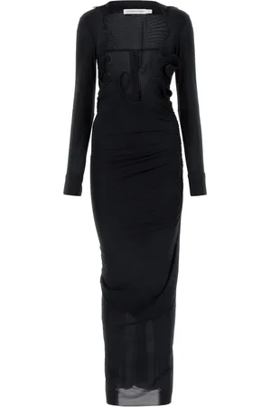 CHRISTOPHER ESBER Abito in misto nylon nero DONNA
