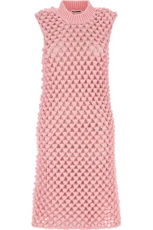 Jil Sander Abito in crochet rosa DONNA