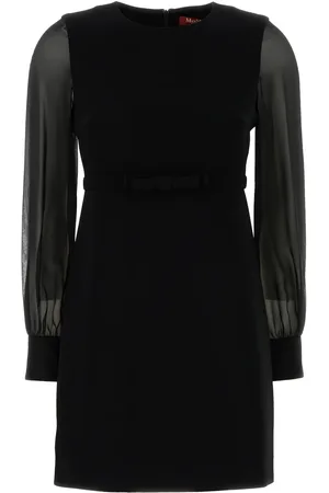 Max Mara Mini abito Ritmo in misto triacetato nero DONNA