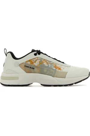 Stone Island Sneakers avorio in tessuto e gomma UOMO