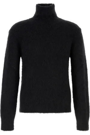 Ami Maglione in misto mohair stretch nero UOMO