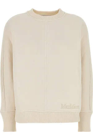 Max Mara Cardigan Cral in misto cotone avorio DONNA