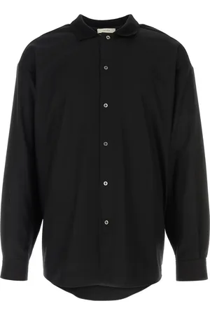 The Row Camicia Stendhal in misto lana nera UOMO