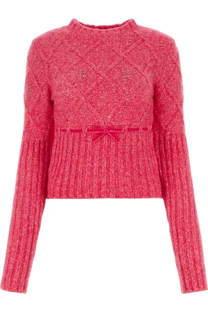 CORMIO Maglione in misto lana fucsia DONNA