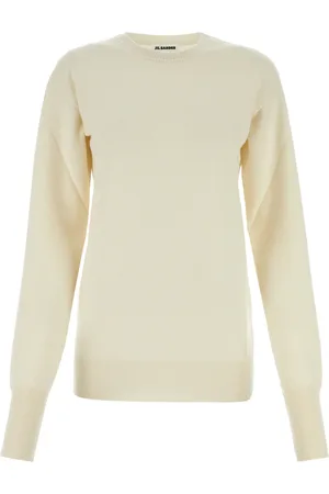 Jil Sander Maglione in cashmere avorio DONNA