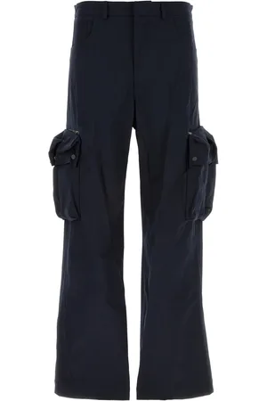Botter Pantalone cargo in cotone stretch blu notte UOMO