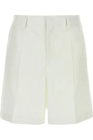 VALENTINO GARAVANI Bermuda in misto lana bianca UOMO