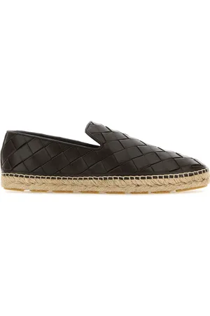 Bottega Veneta Espadrillas Jack in pelle testa di moro UOMO