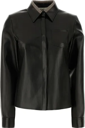 Fendi Camicia in nappa nera DONNA