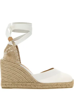 Castaner Zeppe Carina in tela bianca DONNA