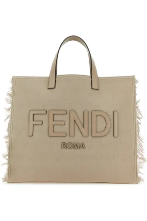 Fendi Borsa shopping in jacquard ricamato UOMO