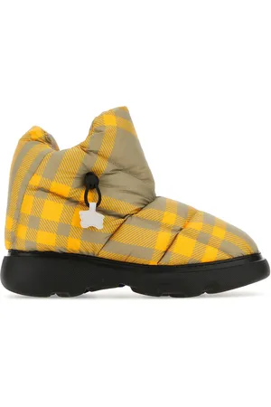 Burberry Stivaletti Pillow Check in poliestere stampato UOMO