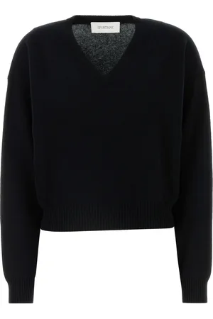 Sportmax Maglione Polis in misto lana nera DONNA