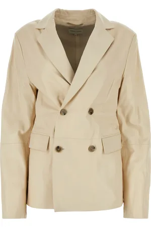 LOULOU Giacca Davao in pelle avorio DONNA