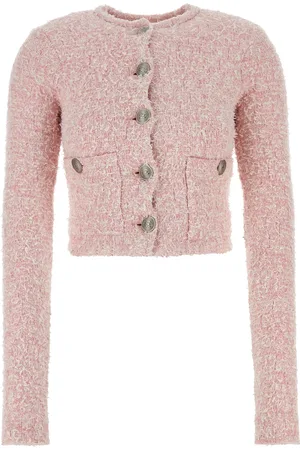 Balenciaga Cardigan in tweed rosa DONNA