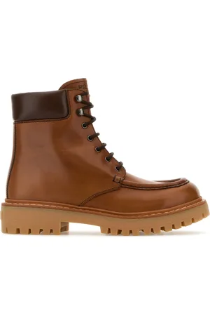 Prada Stivaletti in pelle caramello DONNA