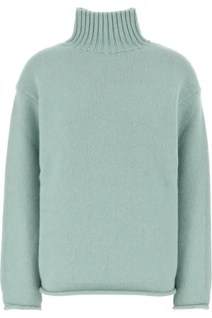 Bottega Veneta Maglione in cashmere verde acqua DONNA