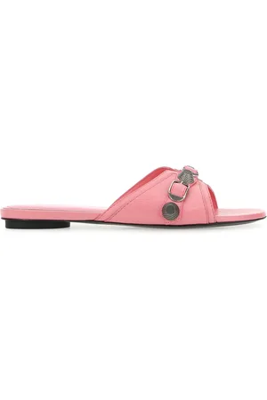 Balenciaga Slippers Cagole in pelle rosa DONNA