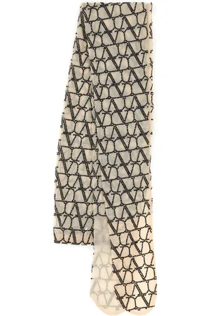 VALENTINO GARAVANI Collant in jersey strass tulle Toile Iconographe ricamati DONNA