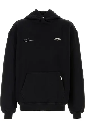 Represent Felpa in cotone nero UOMO