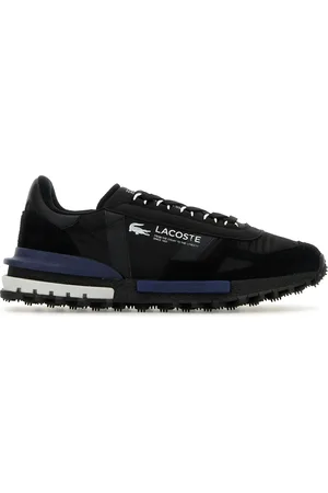 Lacoste Sneakers Elite Active nere in tessuto e pelle scamosciata UOMO