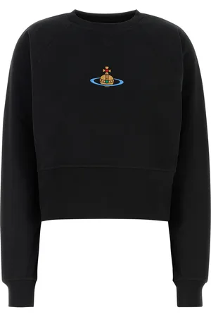 Vivienne Westwood Felpa in cotone nero DONNA