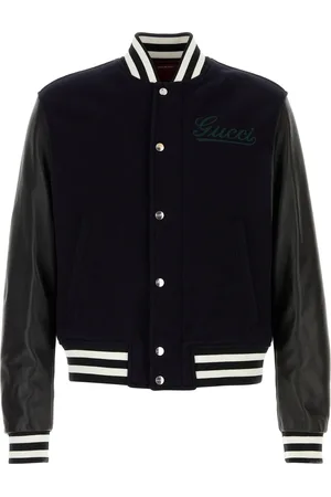 Gucci Bomber in lana blu notte UOMO