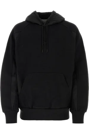 Reebok Felpa in cotone nero UOMO