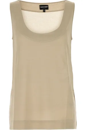 Giorgio Armani Canotta in viscosa oro DONNA