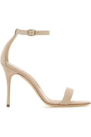 Manolo Blahnik Sandali Chaos in pelle scamosciata rosa carne DONNA