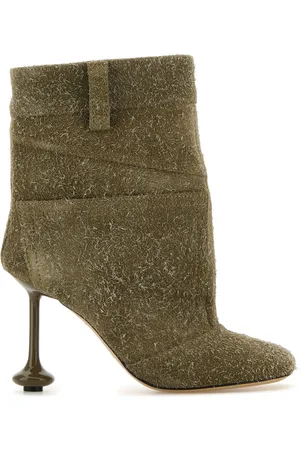 Loewe Stivaletti Toy Panta in pelle scamosciata kaki DONNA